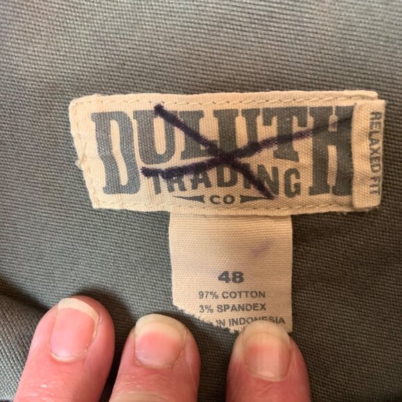 Duluth Trading Co. Flex Fire Hose Cargo Shorts 48 Relaxed Fit Gray Mens 97% Cott - Picture 4 of 6